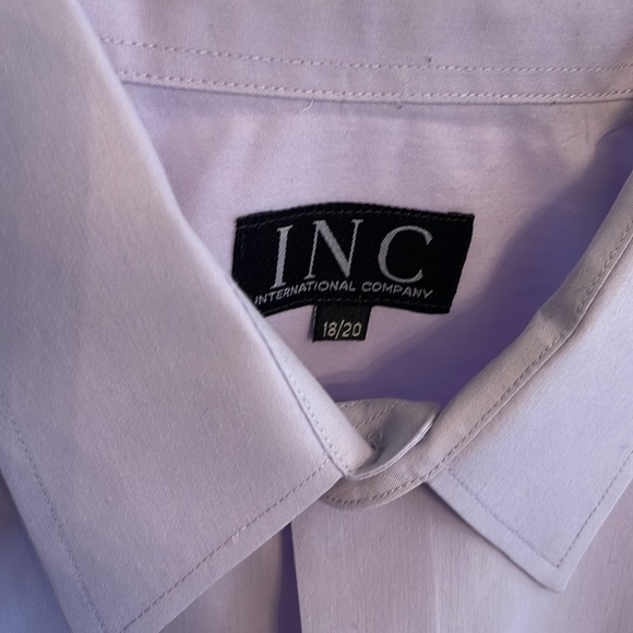 INC Men's Lavender Dress Shirt 18/20 - Picture 5 of 5
